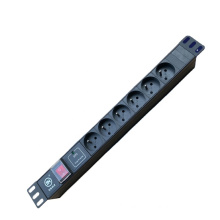 Durable quality 6 way french power socket master switched PDU  with surge protection